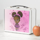 Lunch Box Adorable Africaine Américaine (En situation)