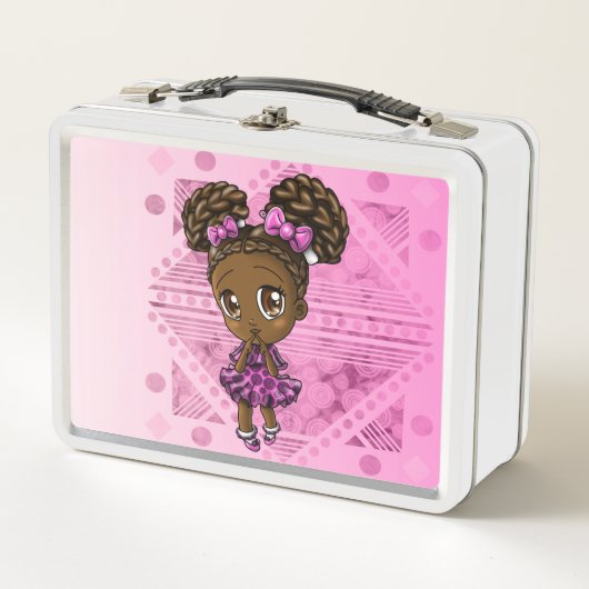 Lunch Box Adorable Africaine Américaine (Devant)