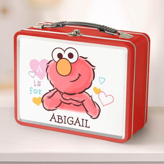 Lunch Box Adorable Elmo | Ajoutez Votre Propre Nom