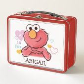 Lunch Box Adorable Elmo | Ajoutez Votre Propre Nom (Devant)