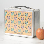 Lunch Box Adorable Kittens Big Eyes Personnalisé (En situation)