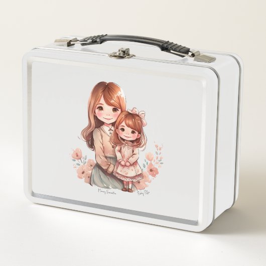 Lunch Box Adorable maman et fille Bond (Devant)