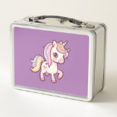 Lunch Box Adorable mignon Pastel Unicorn (Dos)