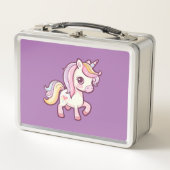 Lunch Box Adorable mignon Pastel Unicorn (Devant)