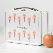 Lunch Box Adorable sirène rose (En situation)