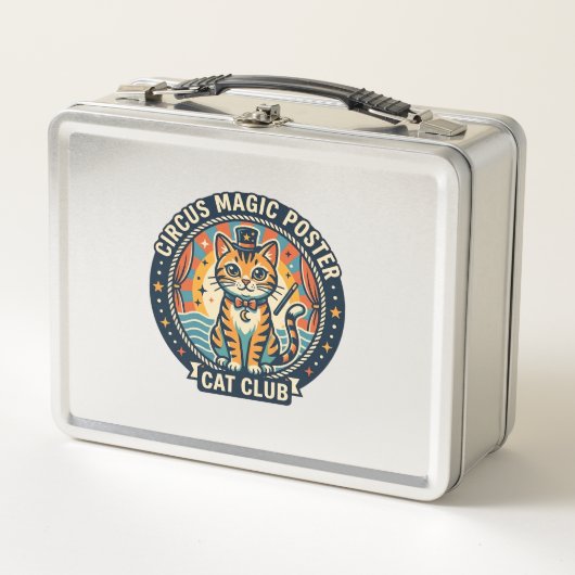 Lunch Box Affiche Magie de Cirque Chat Mignon Design - Cirqu (Devant)