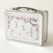 Lunch Box Affirmation de gratitude. Floraison de l'état d'es (Dos)