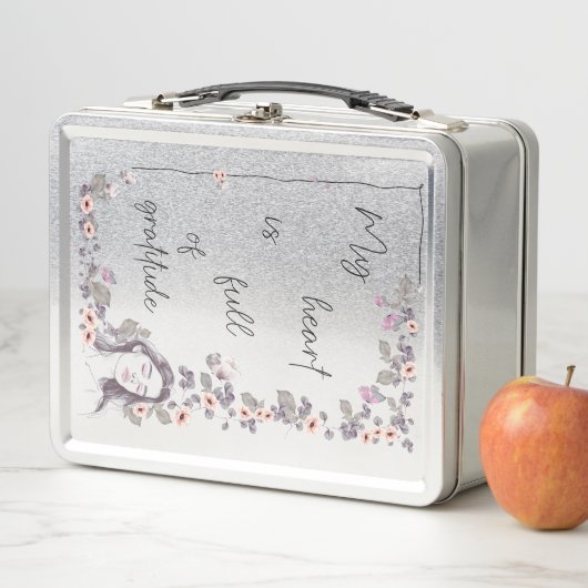 Lunch Box Affirmation de gratitude. Floraison de l'état d'es (En situation)