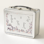 Lunch Box Affirmation de gratitude. Floraison de l'état d'es (Devant)