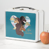 Lunch Box Afro Unicorn Trio Coeur Design (En situation)