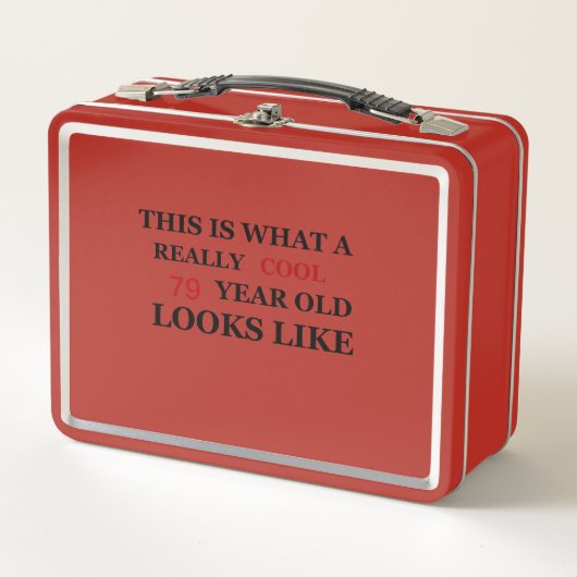Lunch Box Âge drôle Vraiment cool 79 ans look (Devant)