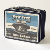 Lunch Box Agent de police Casquette âgé Personnalisé (Devant)