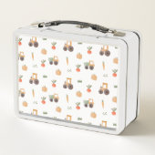 Lunch Box Agritourisme jardin aquarelle Motif amusant (Dos)
