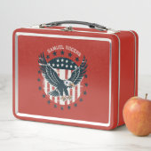 Lunch Box Aigle Américain Rétro (En situation)