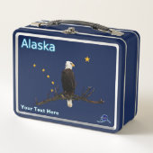 Lunch Box Aigle Et Drapeau De L'Alaska (Devant)