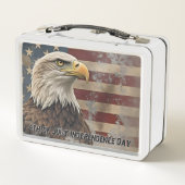 Lunch Box Aigle et drapeau majestueux - Esprit de liberté (Dos)