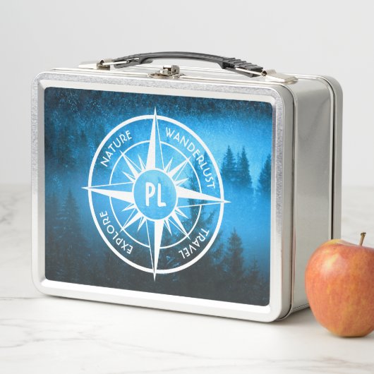 Lunch Box Aiguille de compas monogramme brouillard dans la f (En situation)