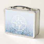 Lunch Box Aiguille de compas monogramme forêt d'épinette d'h (Dos)