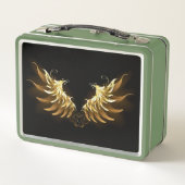 Lunch Box Ailes d'Ange d'or sur arrière - plan noir (Dos)