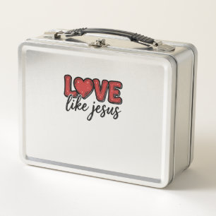 Lunch Box Aimez comme Jésus Modèle de maillot chrétien vinta