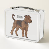 Lunch Box Airedale terrier dog cartoon (Dos)