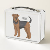 Lunch Box Airedale terrier dog cartoon (Dos)