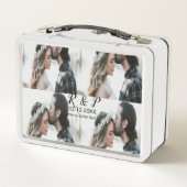 Lunch Box Ajouter couple photo merisier marié ajouter date a (Dos)