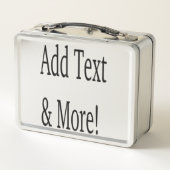 Lunch Box Ajouter du texte et plus ! Customisez votre propre (Dos)