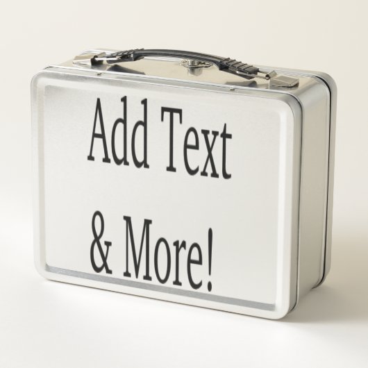 Lunch Box Ajouter du texte et plus ! Customisez votre propre (Dos)