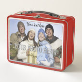 Lunch Box Ajoutez facilement votre photo et texte (Devant)