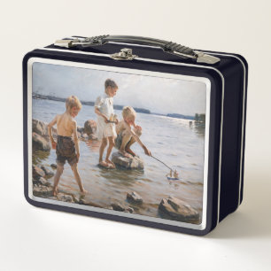 Lunch Box Albert Edelfeue - Les garçons jouent sur le rivage