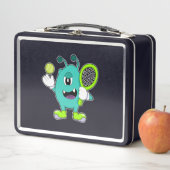 Lunch Box Alien à Tennis avec raquette de tennis (En situation)