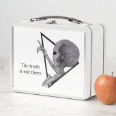 Lunch Box Alien gris, la vérité est là (En situation)