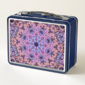 Lunch Box Alien Purple Psychedélique Kaleidoscopique Mandala (Dos)