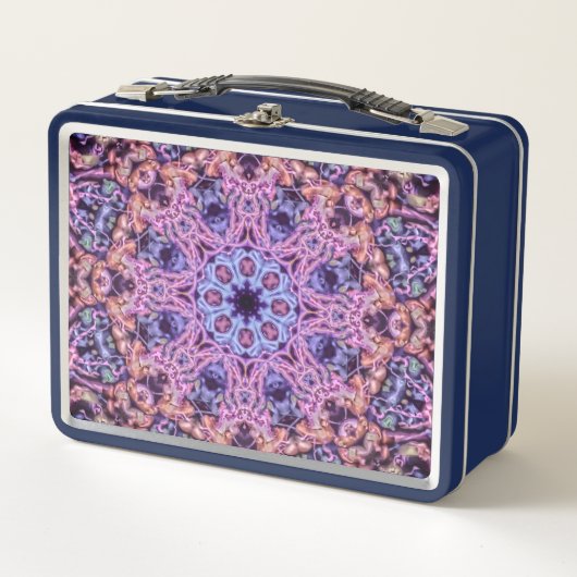 Lunch Box Alien Purple Psychedélique Kaleidoscopique Mandala (Devant)
