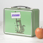 Lunch Box Aligator de crocodile drôle avec dessin animé (En situation)