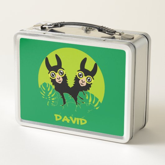 Lunch Box Alpaca llama Twins Anniversaire (Dos)
