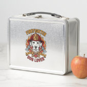Lunch Box Amant de chien pompier Dalmatien Casque de pompier (En situation)