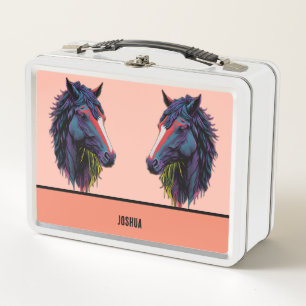 Lunch Box Amateur équestre Graffiti coloré Cheval