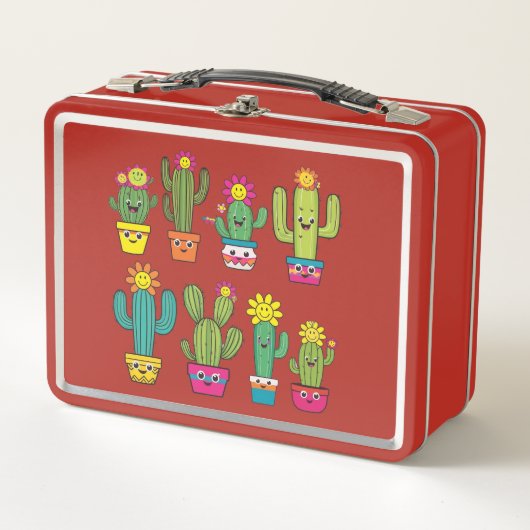 Lunch Box Amateurs de cactus mignons (Devant)