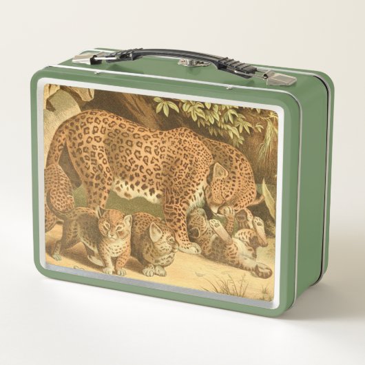 Lunch Box Amateurs vintages de léopard (Dos)