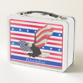 Lunch Box American Eagle USA Patriotic Stars Stripes (Dos)