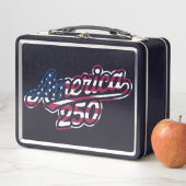 Lunch Box Amérique 250 Drapeau Script Semiquincentennial Des (En situation)