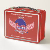 Lunch Box Amérique 250e-Esprit de liberté-Texte blanc (Devant)