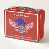 Lunch Box Amérique 250e-Esprit de liberté-Texte blanc (Dos)