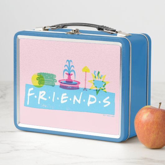 Lunch Box AMIS™ | Logo avec icônes (En situation)