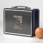 Lunch Box Amour de dobermann amateur de chien (En situation)