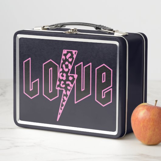 Lunch Box Amour Empreinte de léopard Lightning (En situation)