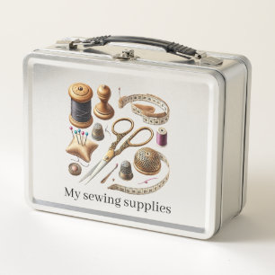 Lunch Box Amoureux de couture mignons personnalisables