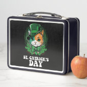 Lunch Box Amoureux de les chats de la Saint-Patrick (En situation)